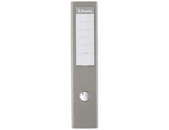 Esselte Archivador de palanca forrado en PVC Gris lomo 75 mm
