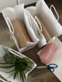 Algon Set 3 Bolsas Papel Blanco 32 x 12 x 40 cm (24 Unidades)