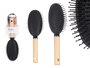 Berilo Cepillo Cabello Ovalado Mango Madera 7 cm x 25.5 cm x 4 cm (Set de 24)