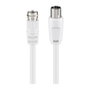Goobay Cable Coaxial LNB a Toma RF 1,5 m Blanco