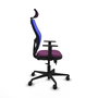 PIQUERAS Y CRESPO Silla de oficina Jorquera Sincro/Traslack Morado y Azul