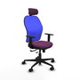 PIQUERAS Y CRESPO Silla de oficina Jorquera Sincro/Traslack Morado y Azul