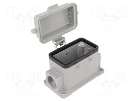 HARTING Carcasa para conectores HDC Han® B tamaño 10B IP65 con tapa