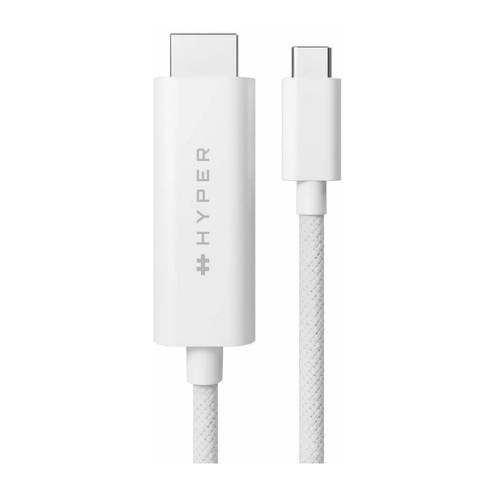 Targus Cable Adaptador HYPER HD6007WHGL, USB-C a HDMI 2.1a 4K, 2.5 m, Blanco