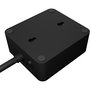 ICY BOX Regleta de enchufes con 2 puertos USB, color negro