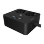ICY BOX IB-MPS2220B-CH Regleta con 2 Salidas AC y 3 Puertos USB