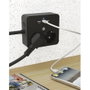 ICY BOX IB-MPS2220B-CH Regleta con 2 Salidas AC y 3 Puertos USB