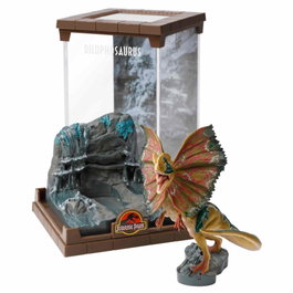 The Noble Collection Figura Dilophosaurus Bendyfig Diorama Jurassic Park