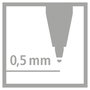 STABILO EASYoriginal Roller de tinta líquida para zurdos, punta 0,5 mm, Rosa claro-Rosa oscuro