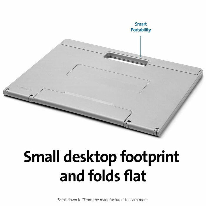 Kensington SmartFit® Easy Riser™ Go Soporte Elevador y Enfriador para Portátiles hasta 17 pulgadas Gris