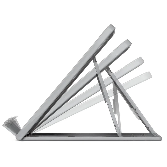 Kensington Soporte Ergonómico y Enfriador Ajustable para Portátil SmartFit Easy Riser Go, Plegable, Hasta 17 Pulgadas, Gris