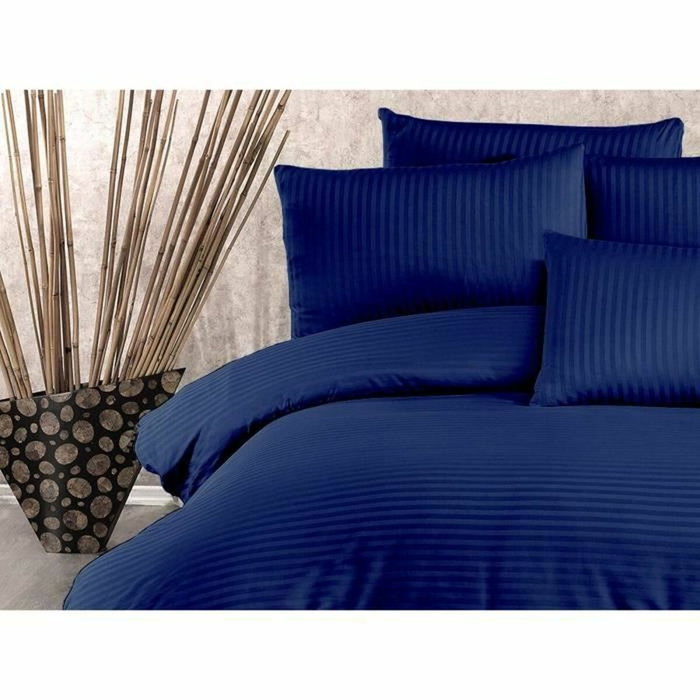 Aucune Juego de cama Azul con funda nórdica y 2 fundas de almohada