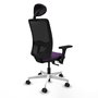 PIQUERAS Y CRESPO Silla de oficina Zulema Morado/Negro