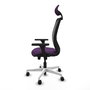 PIQUERAS Y CRESPO Silla de oficina Zulema Morado/Negro