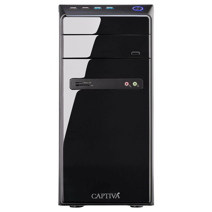 Captiva Power Starter I71-189 PC Escritorio Intel Core i5-12400 12ma Gen, SSD 500GB M.2, 16GB RAM DDR4 3200MHz, WLAN Wi-Fi 6, Windows no Instalado, Negro