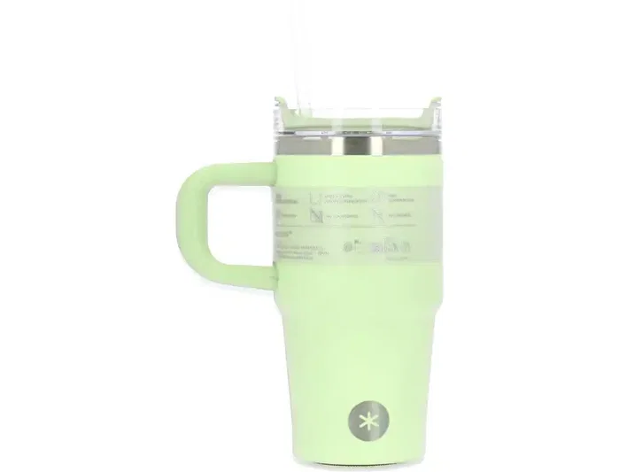 Antartik Taza térmica Pulse con asa y pajita, 570 ml, Morado