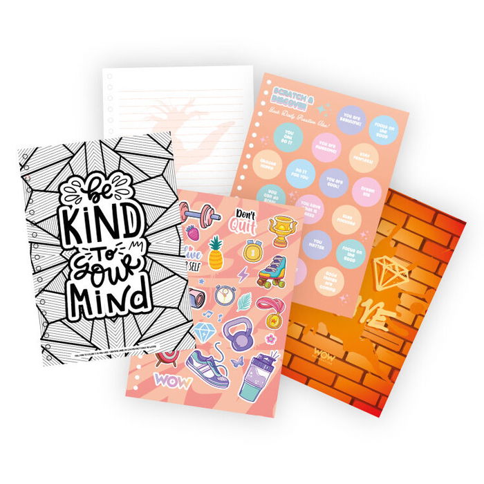 KIDS LICENSING Cuaderno A5 Bailarina Megan Wow Generation 15x21cm Dibujos para Colorear con Pegatinas y Aromas