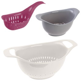 Cook Concept Juego De 3 Escurridores Beige Gris Burdeos Grande Mediano Pequeño 33x18 cm 21x13 cm 23x9.5 cm