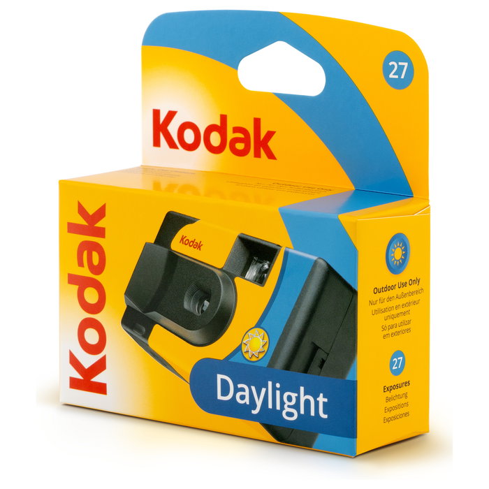 Kodak Daylight SUC 27+12 - Cámara Analógica Compacta de 35 mm en Color Negro y Amarillo