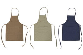 DKD Home Decor Delantal Loft Barista Marron Verde 82 x 55 cm (6 Unidades)