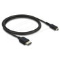 DeLOCK Cable HDMI de alta velocidad de HDMI tipo A a Micro HDMI, 1 m, 8K