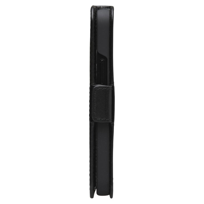 dbramante1928 Copenhagen Slim Funda de Cuero para Apple iPhone 12 mini, Con Cierre Magnético y 3 Bolsillos para Tarjetas, Color Negro