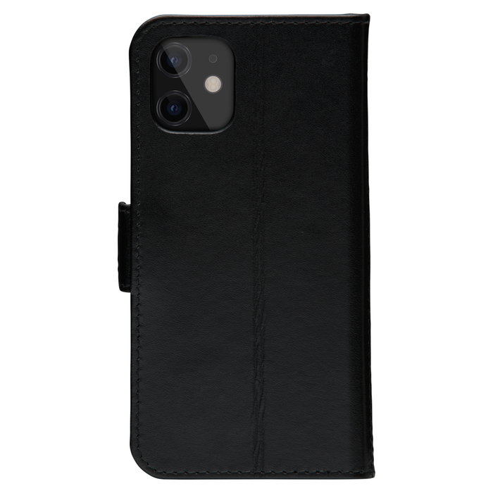 dbramante1928 Copenhagen Slim Funda de Cuero para Apple iPhone 12 mini, Con Cierre Magnético y 3 Bolsillos para Tarjetas, Color Negro