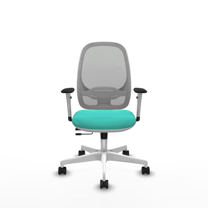 PIQUERAS Y CRESPO Silla de oficina Cilanco con mecanismo Sincro/Traslack Turquesa y Gris PIQUERAS Y CRESPO Silla de oficina Cilanco con mecanismo Sincro/Traslack Turquesa y Gris