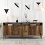 Hanah Home Consola Milan Walnut Color Nogal 180x78x35 cm