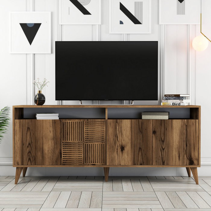 Hanah Home Consola Milan Walnut Color Nogal 180x78x35 cm