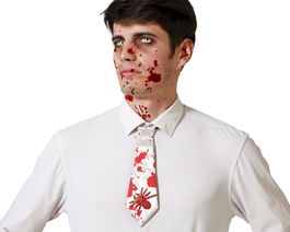 Corbata Sangrienta Halloween Para Hombre Adulto