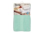 BERILO Toalla Lisa 70x130 cm, Turquesa, 400 g, Algodón y Poliéster, 130x70 cm Abierta (Set de 12)