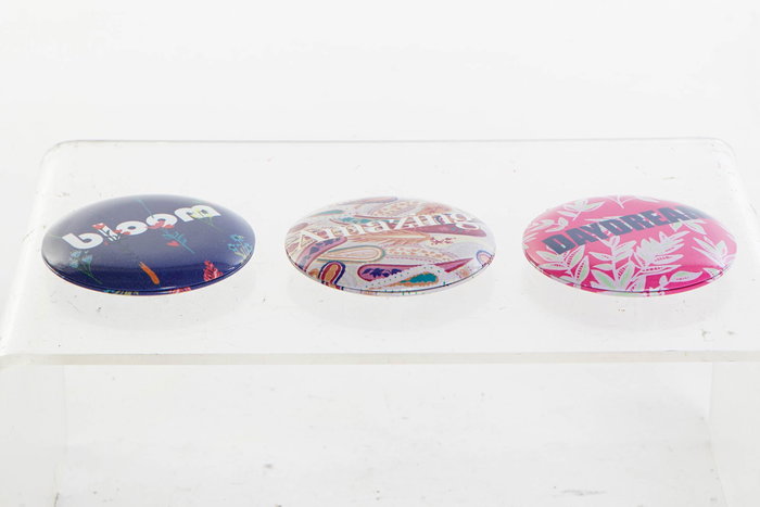 DKD Home Decor Daydream Espejo Moderno Lila Fucsia 6.5 x 1.3 x 6.5 cm (24 Unidades)