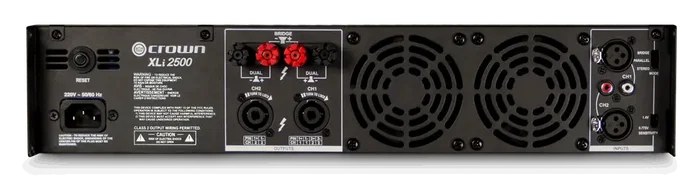 CROWN XLI 2500 Amplificador de Potencia para Músicos, DJs y Lugares de Culto