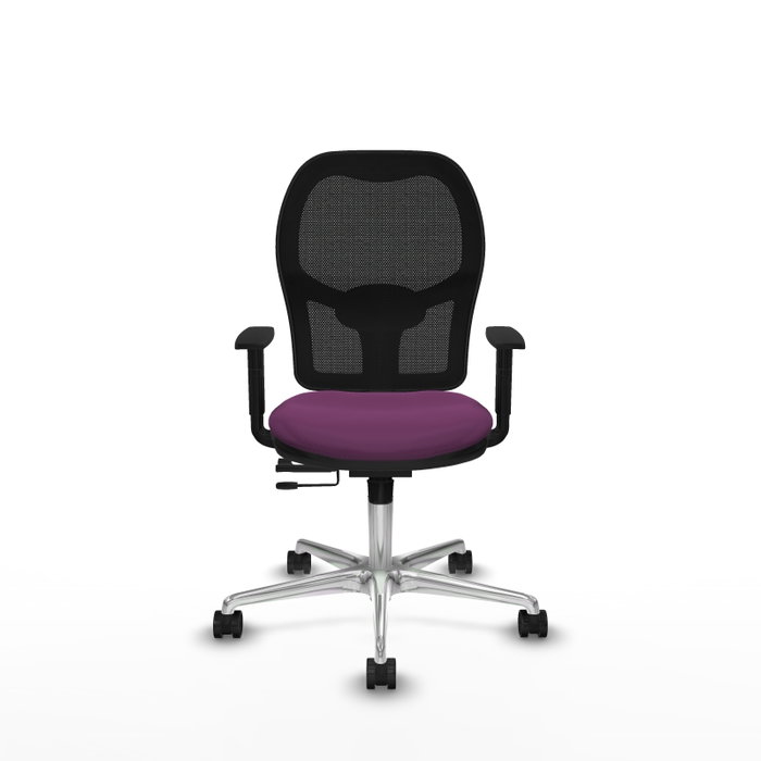 PIQUERAS Y CRESPO Silla de oficina Jorquera con mecanismo Sincro/Traslack, Morado y Negro PIQUERAS Y CRESPO Silla de oficina Jorquera con mecanismo Sincro/Traslack, Morado y Negro