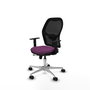 PIQUERAS Y CRESPO Silla de oficina Jorquera con mecanismo Sincro/Traslack, Morado y Negro
