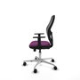 PIQUERAS Y CRESPO Silla de oficina Jorquera con mecanismo Sincro/Traslack, Morado y Negro