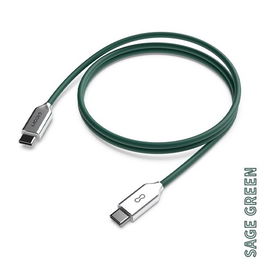 Cable Groovy Usb-C - Usb-C Alto Rendimiento 2,0A Verde Pantone C4211 1 M.