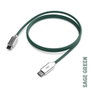 GROOVY Cable USB-C a USB-C de 1 m, 2,0 A, Verde Pantone C4211