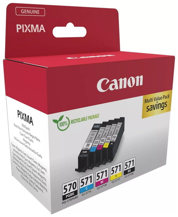 Canon Multipack de Cartuchos PGI-570 y CLI-571 (0372C006)