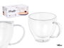 Vivalto Taza Cafe Vidrio Borosilicato Transparente 140 ml 10.5x8x7.5 cm (Set de 24)