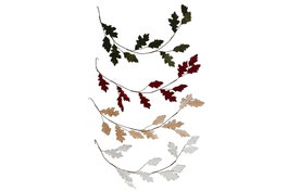 DKD Home Decor Guirnalda de Terciopelo y PVC Surtida de 4 Colores