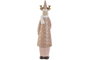 DKD Home Decor Figura Navidad Moderna Rosa Dorado 6 x 23.5 x 6 cm (4 Unidades)