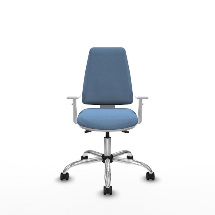 PIQUERAS Y CRESPO Silla de oficina Elche con mecanismo Asincro, Azul cielo