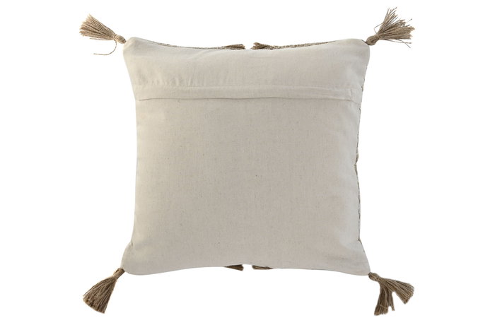 DKD Home Decor Cojín de Algodón y Yute 45x45 cm Hecho a Mano DKD Home Decor Cojín de Algodón y Yute 45x45 cm Hecho a Mano