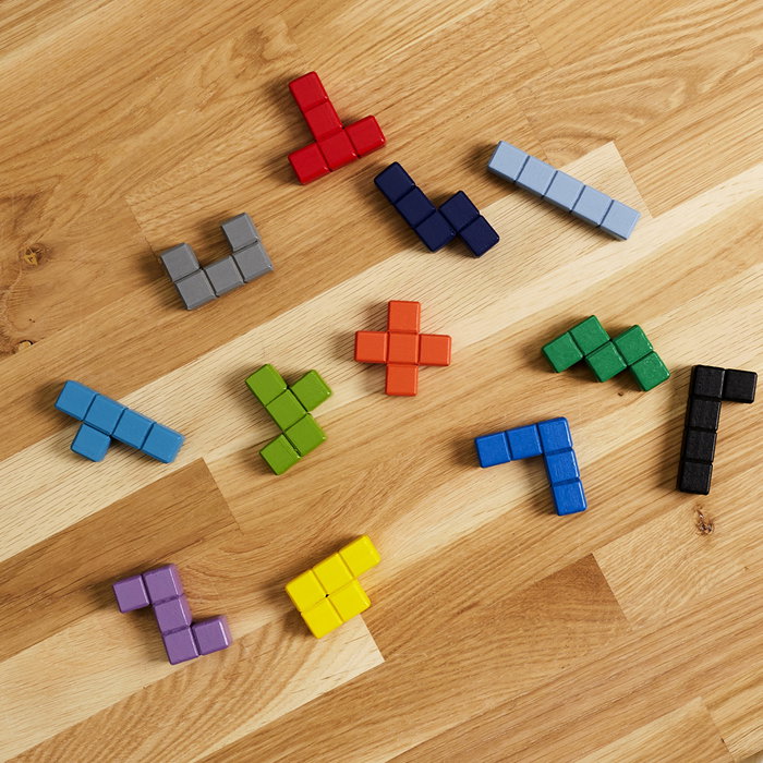 Jeux 2 momes Puzzle Tetris De Madera Montessori Juego De Ensamblaje Para Niños Mayores De 3 Años