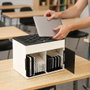 Ewent EW1730 Armario de Carga con Cerradura para Portátiles hasta 15.6" y Tabletas - Organizador de 20 Bahías con Gestión de Cables