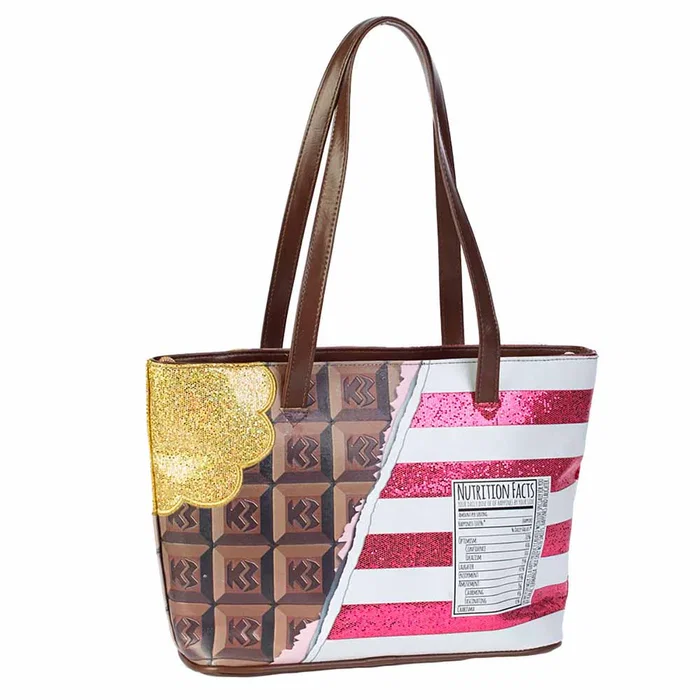 Oh My Pop Bolso Tote Chocolat Rosa