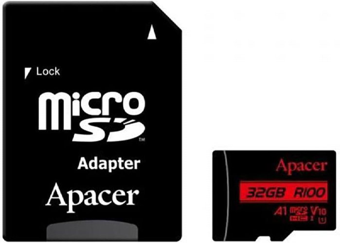 Apacer Tarjeta de Memoria 32GB microSDHC UHS-I con Adaptador