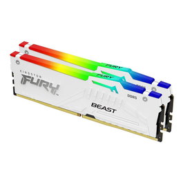 Kingston FURY Beast RGB 32GB (2x16GB) DDR5 6400MHz CL32 DIMM Memoria RAM - Kit de 2 Módulos con Iluminación RGB, Intel XMP 3.0 y AMD EXPO